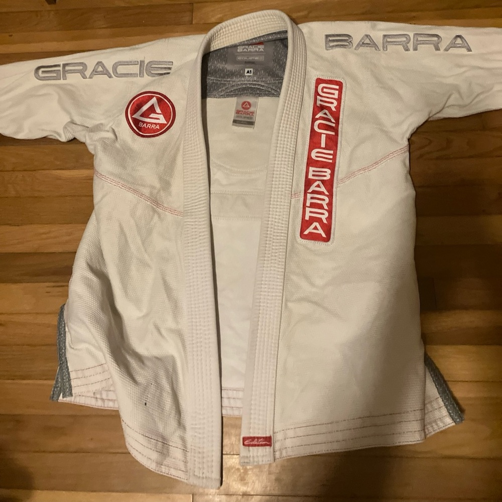 Gracie Barra A1 white gi Athleta V edition